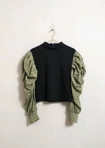 Polka Dot Sleeve Top