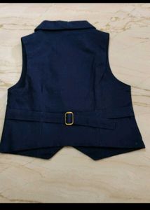 Cute Navy Blue Vest