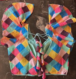 Colorful Patchwork Blouse