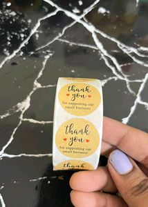 500 Thank You Stickers