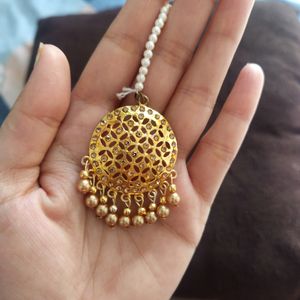 Fancy Earings with Mangtikka