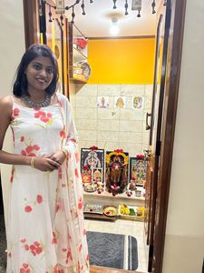 Long Anarkali Too With A Beautiful Duppatta