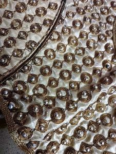 Embroidered Golden Blouse
