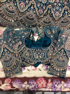 Elegant Teal Lehenga Choli Set