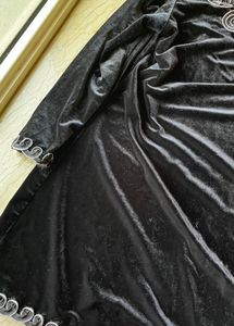 Black Velvet Long Sleeve Tunic