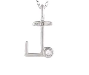 Real 925 Silver &#34;L&#34; Alphabet Pendant