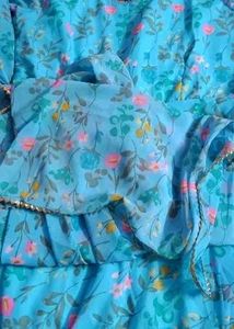 Floral Print Dress Material