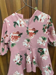Pink Floral Top