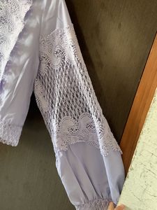 PUFF SLEEVES NET TOP