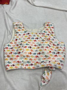 Elephant Print Blouse
