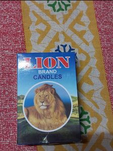 3 P.C_Box LION BRAND CANDEL.