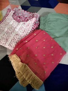 Anarkali Kurti Set With Dupatta l
