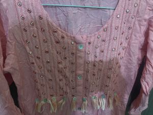 Kurta in Peach Colour