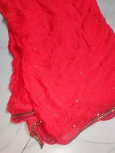 Red Embroidered Salwar Kameez Suit