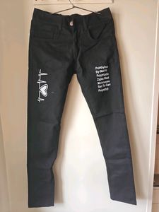 Printed Denim Jeans For Women And Girls