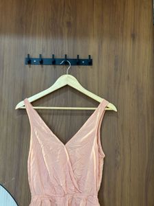 Peach Lace Romper