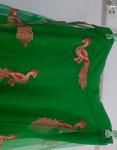 Hi, Iam Selling My New Green Net Skirt