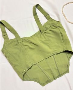 Olive Green Corset Top