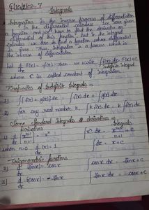 Handwritten Notes Of Ncert Class 12th Mathematics