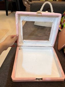 Pink And White Storage Box