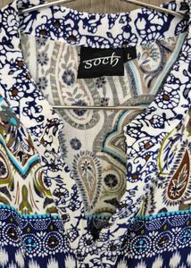 Paisley Print Tunic Top