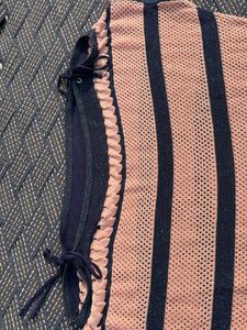 Beautiful Boat-Nack Shiny Party Top.