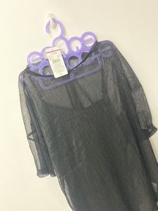 Trends Mesh Mock Neck Top