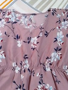 Floral Print Kaftan Kurti
