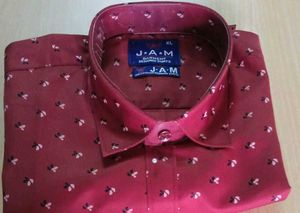 Maroon Printed Shirt
