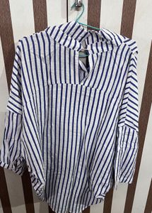 Striped Button-Up Top