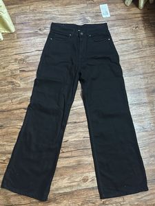 Wide Leg Black Jeans