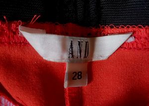 AND  Zipped Skinny Treggings Coral