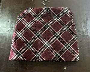 Pinteresty Maroon Mini Skirt❣️✨