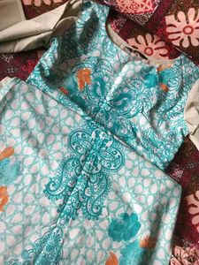 Teal Colour Vibrant Kurta For Women ❤️