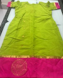 Combo Green And Rose Kurthi, Brown Anarkali