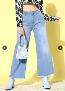 Wide Leg Denim Jeans
