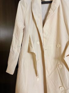 Beige Korean Trench Coat
