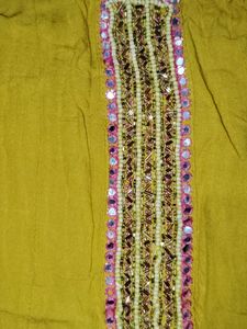Mustered Colour Anarkali