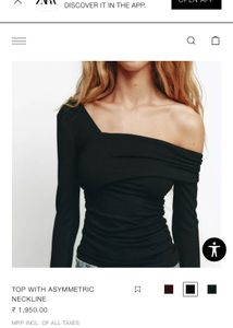 Stunning Zara Off Shoulder Top