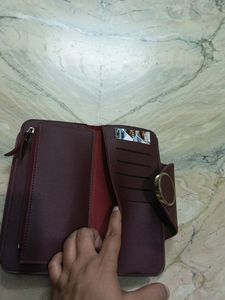Wine Colour Multiple Pockets