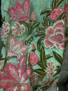 Mint Green Embroidered Kurti