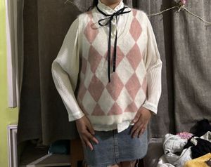 Argyle Knit Vest