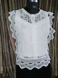 Trendy White Coloured Top