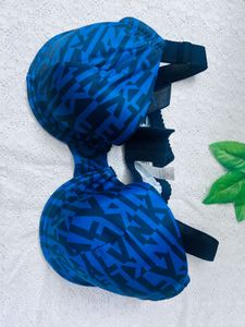 Stylish Blue Patterned Bra
