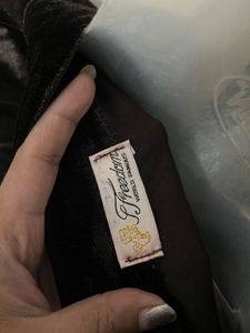 winter Brown Velvet Top