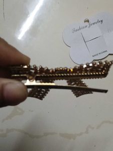 Rhinestone Bow Hair Clip