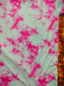 Tie Dye Pink White Casual Tshirt