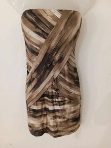 SEXY JET BROWN MULTI BODYCON