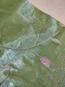 Party Green Saree💚