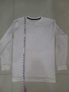 Woolen White T Shirt